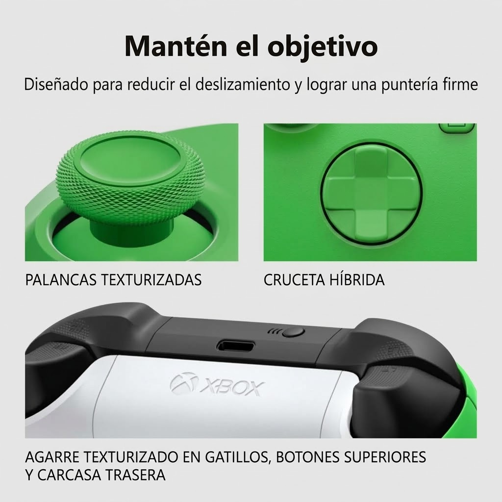 CONTROL INALÁMBRICO XBOX VELOCITY GREEN — EDICIÓN ORIGINAL - Imagen 3