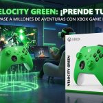 Control inalámbrico Xbox color Velocity Green con su caja original