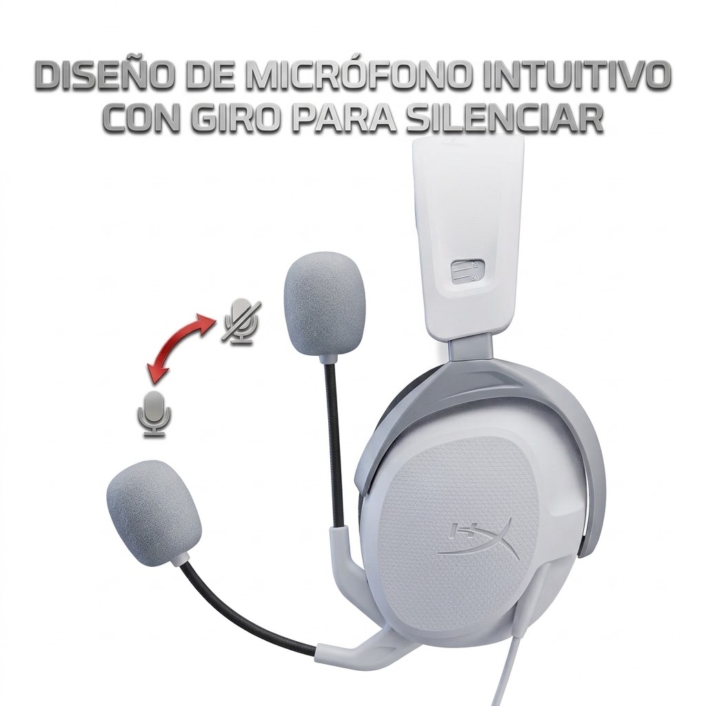 HYPERX CLOUD STINGER – AUDIO GAMING Y COMODIDAD EXCLUSIVA - Imagen 3