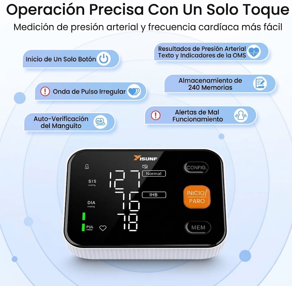 MONITOR DE PRESIÓN ARTERIAL DE BRAZO — MÁQUINA DIGITAL AUTOMÁTICA - Imagen 4