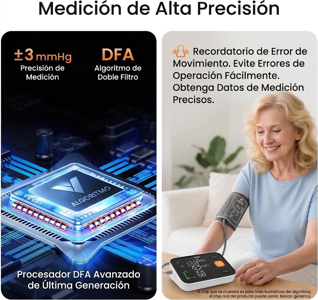MONITOR DE PRESIÓN ARTERIAL DE BRAZO — MÁQUINA DIGITAL AUTOMÁTICA - Imagen 3