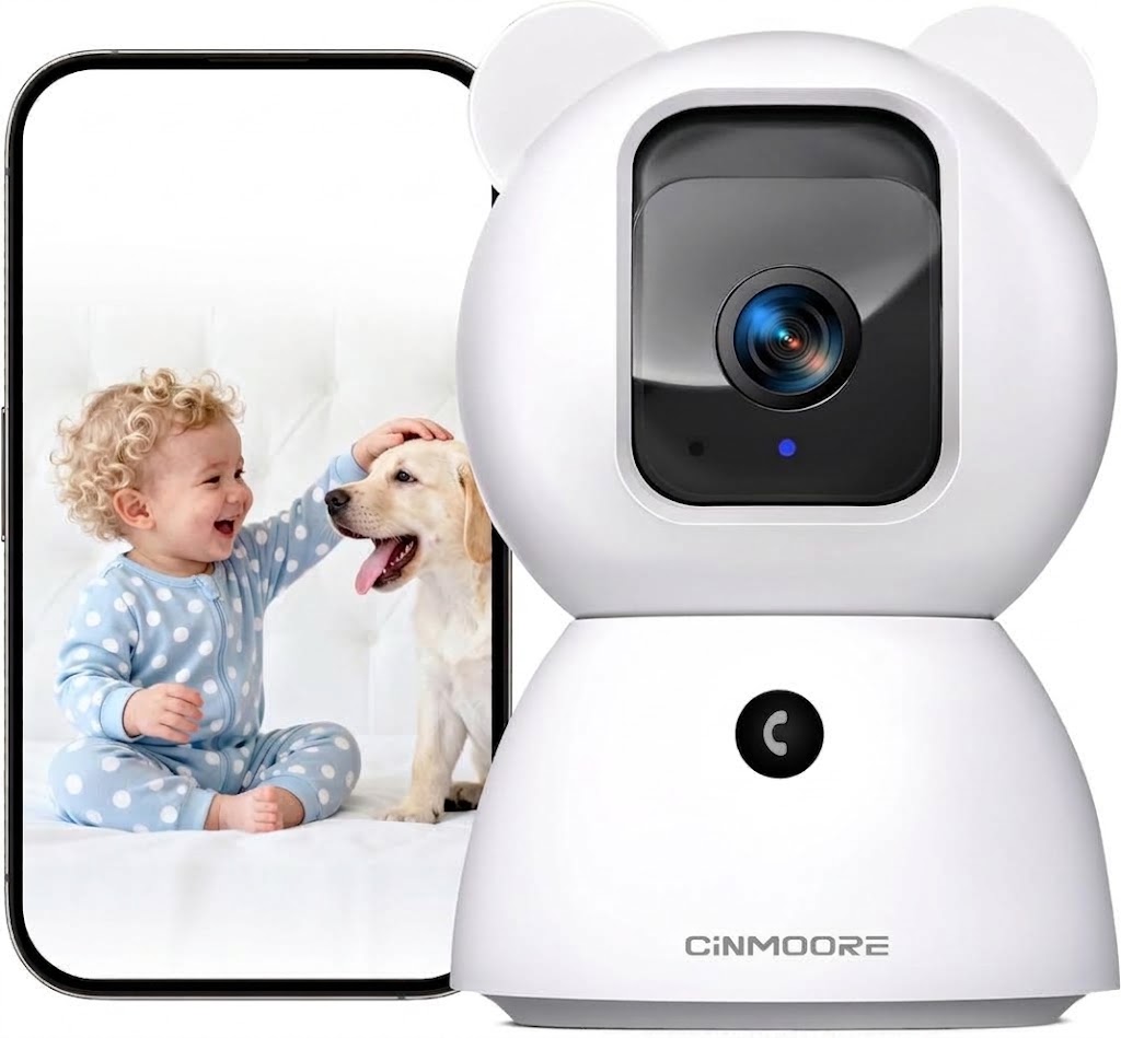 2.5K CÁMARA DE SEGURIDAD PARA MASCOTAS Y BEBÉS